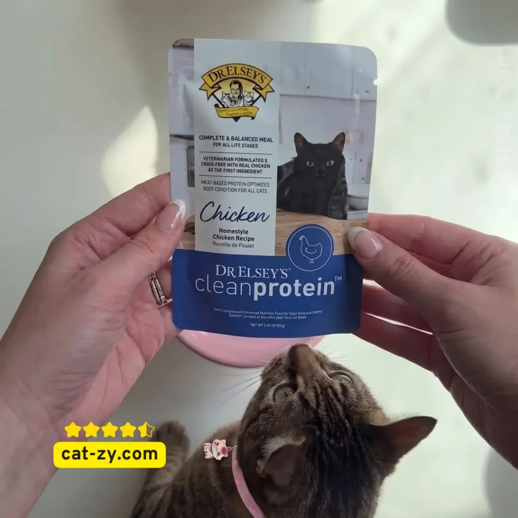 A detailed review of Dr Elsey wet food pouch featured alongside a guide on sphynx cat price factors on cat-zy.